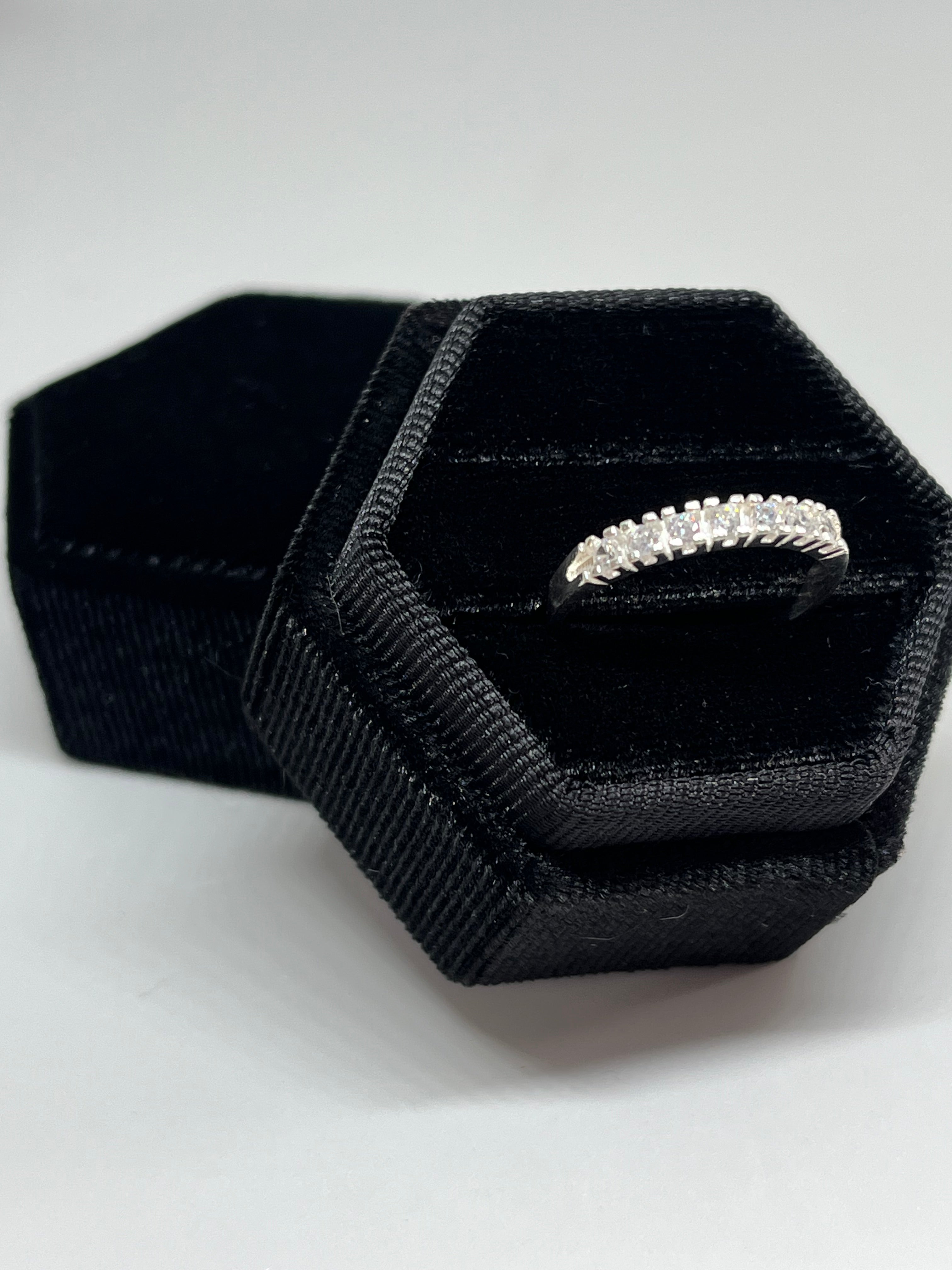 Meia Aliança Cravejado