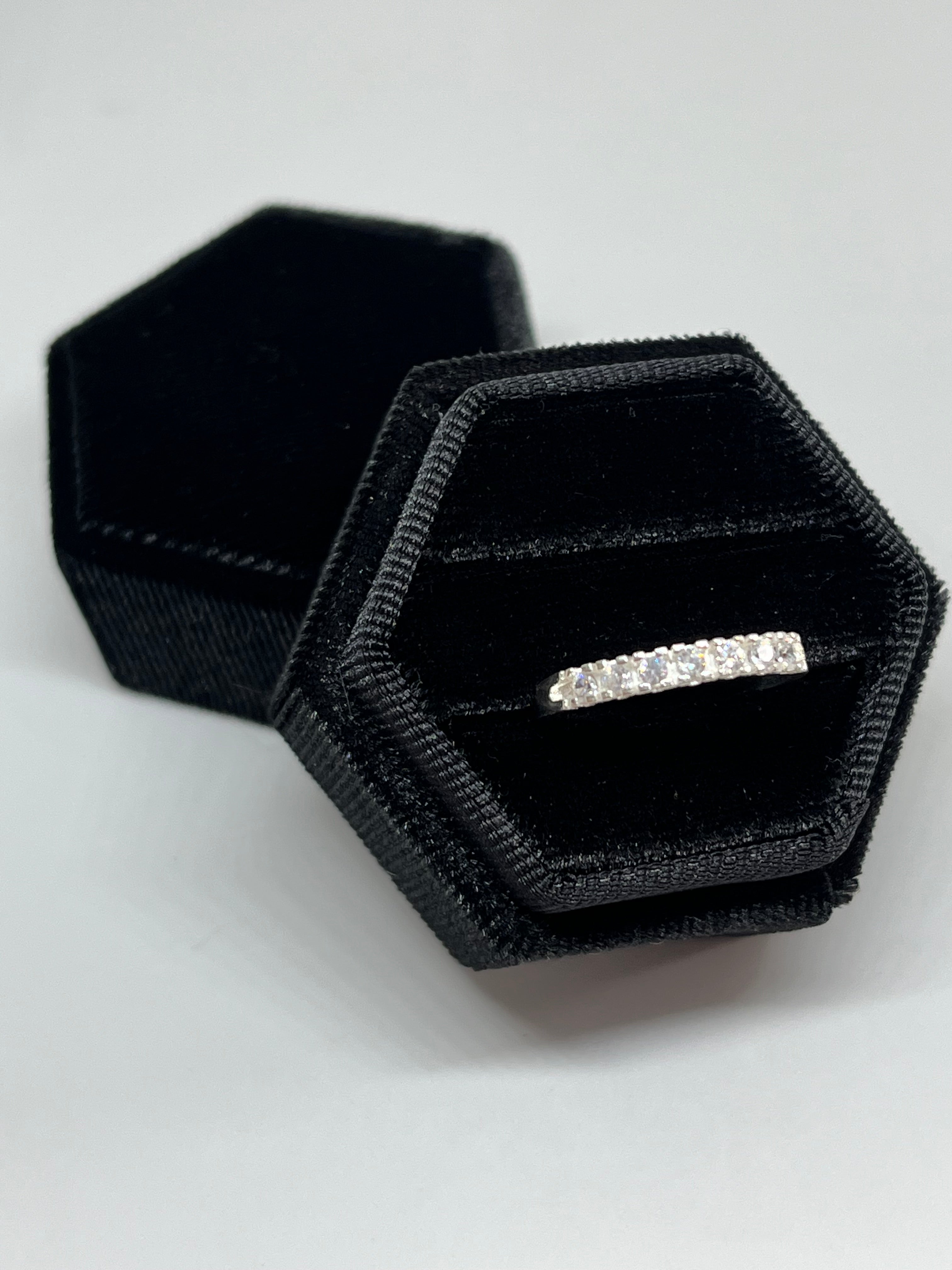 Meia Aliança Cravejado