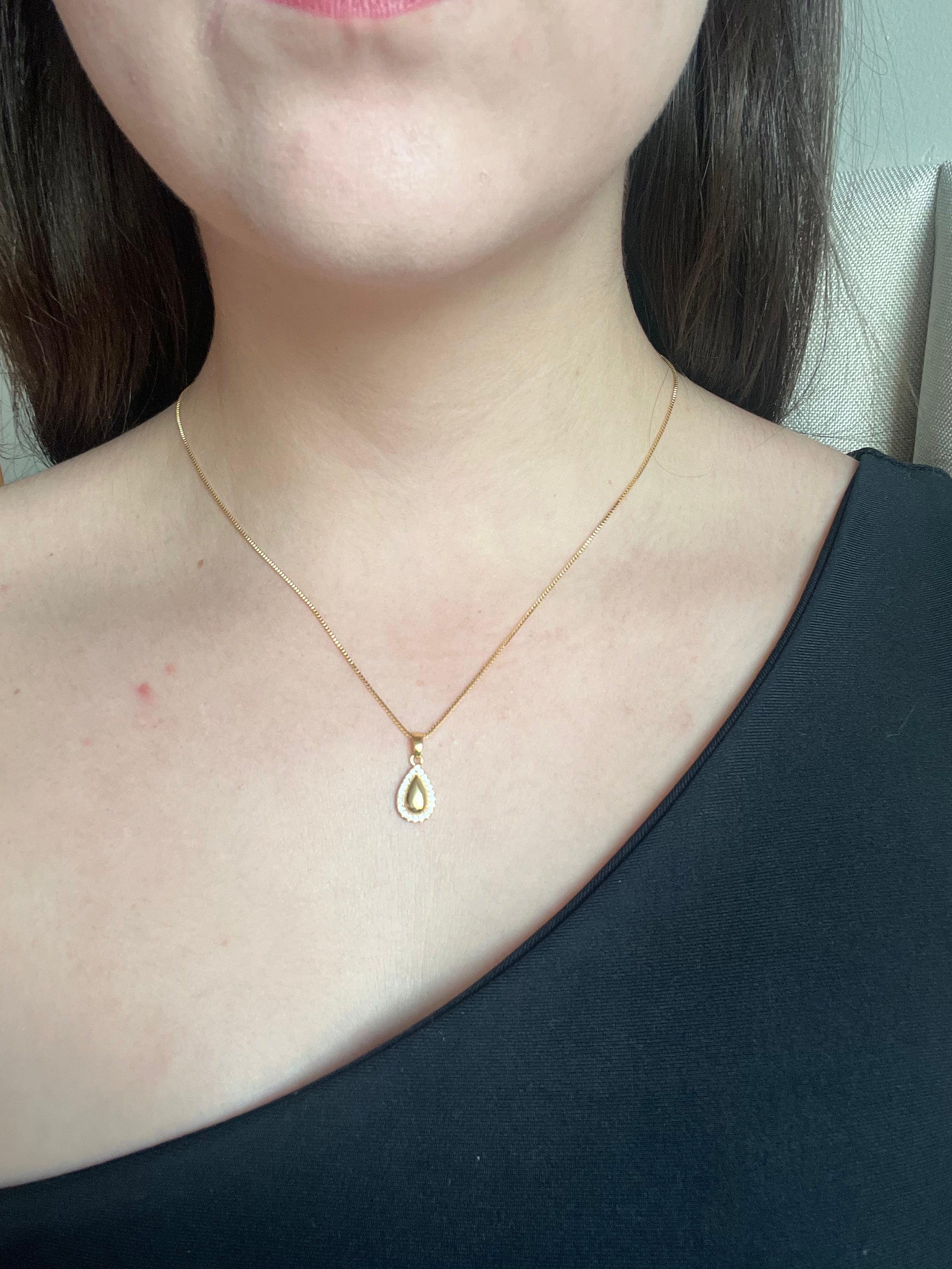 Colar Gota Cravejada