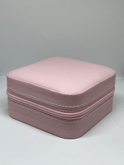 Porta Jóias Quadrado Rosa